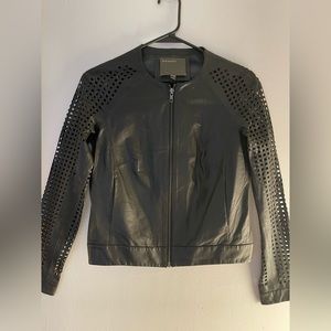 MUUBAA leather biker jacket size 4 ! great condition.